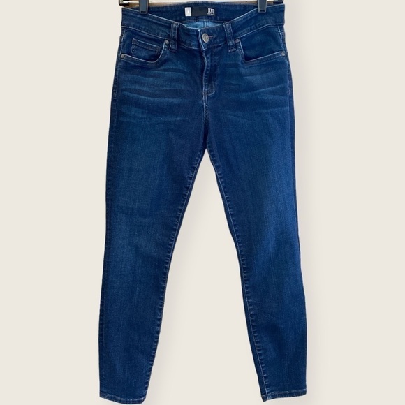 KUT From The Cloth Dark Wash Connie Ankle Skinny Jeans- size 6 - Picture 1 of 10